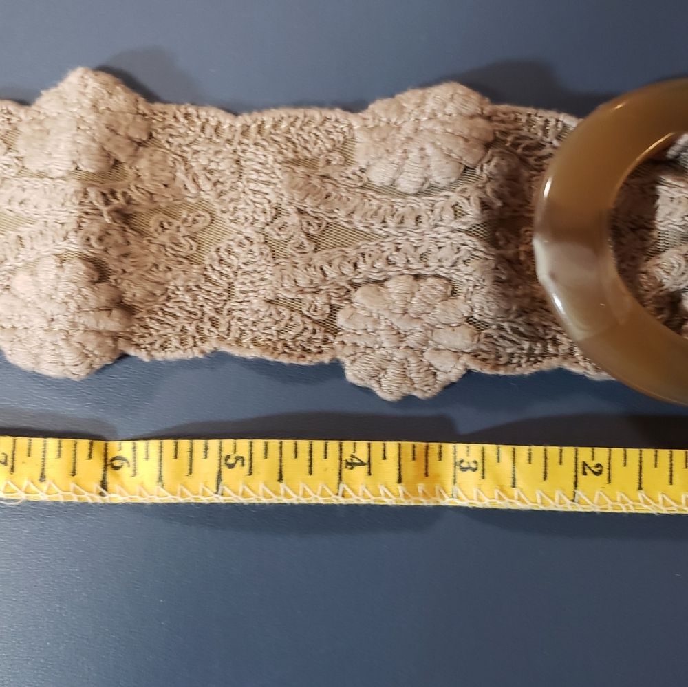 J Jill Lt Brown Large fabric belt